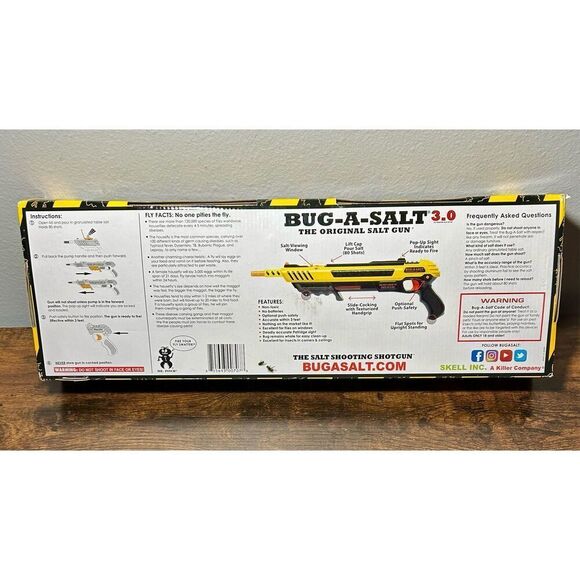 BUG-A-SALT 3.0 - NEW Authentic - Yellow 3.0 GUN - Bug Killing Device New in Box - Picture 6 of 8